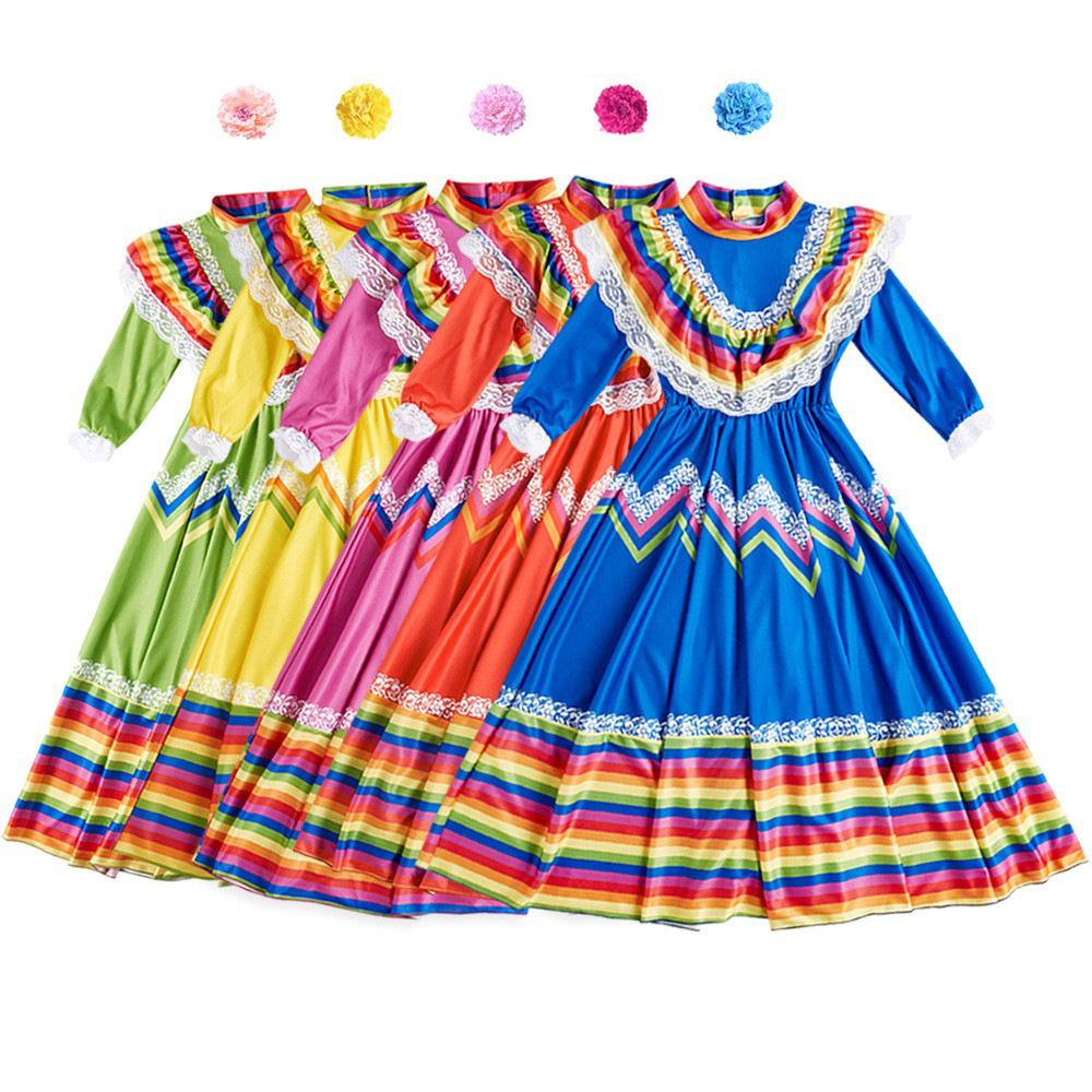 Ethnic Style - Gonna lunga messicana per Halloween, stile