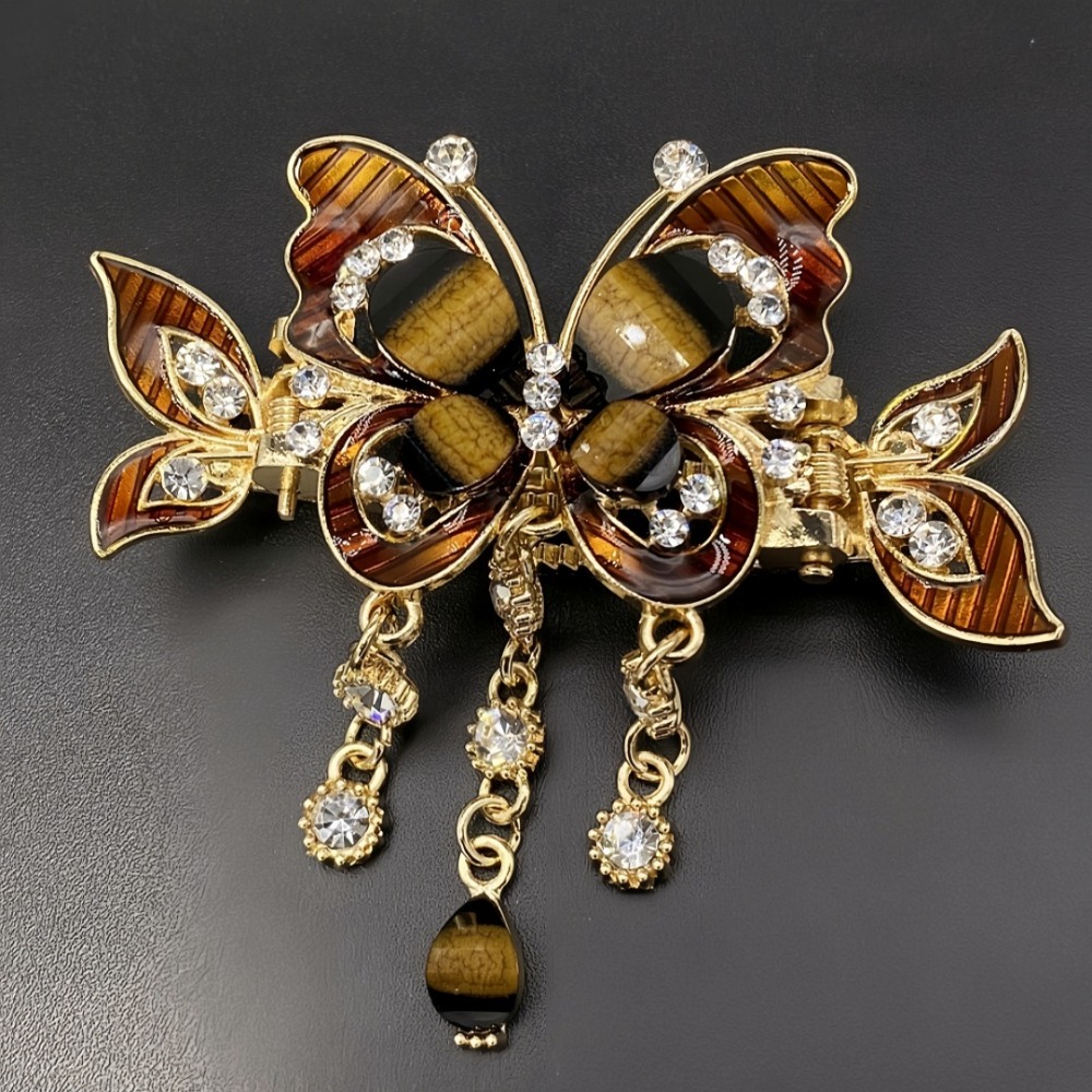 Ethnic Fashion Design - Elegante Fermaglio per Capelli a Farfalla