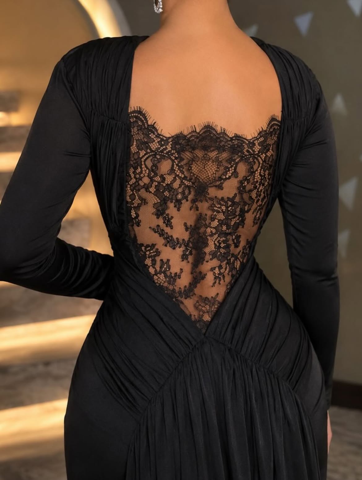 Abaya Modest Wear - Abito da sera verde a sirena