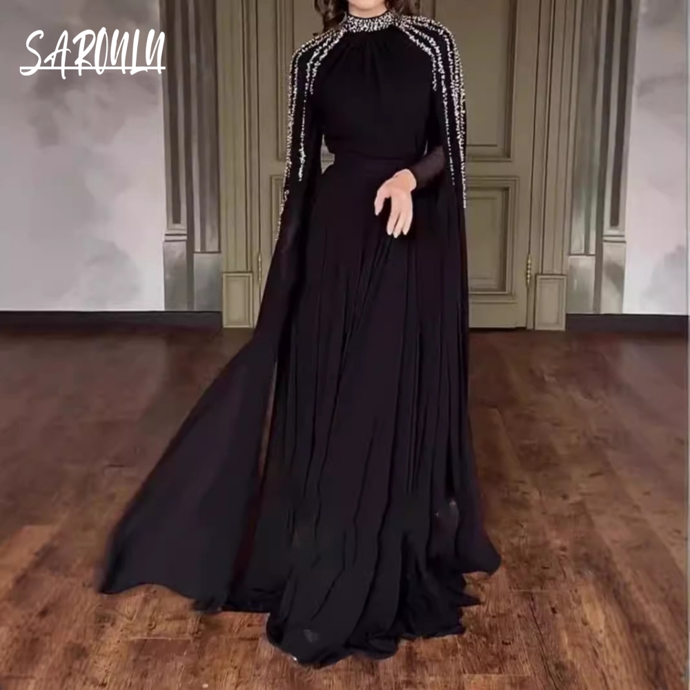 Abaya Modest Wear - Abito da sera arabo modesto a