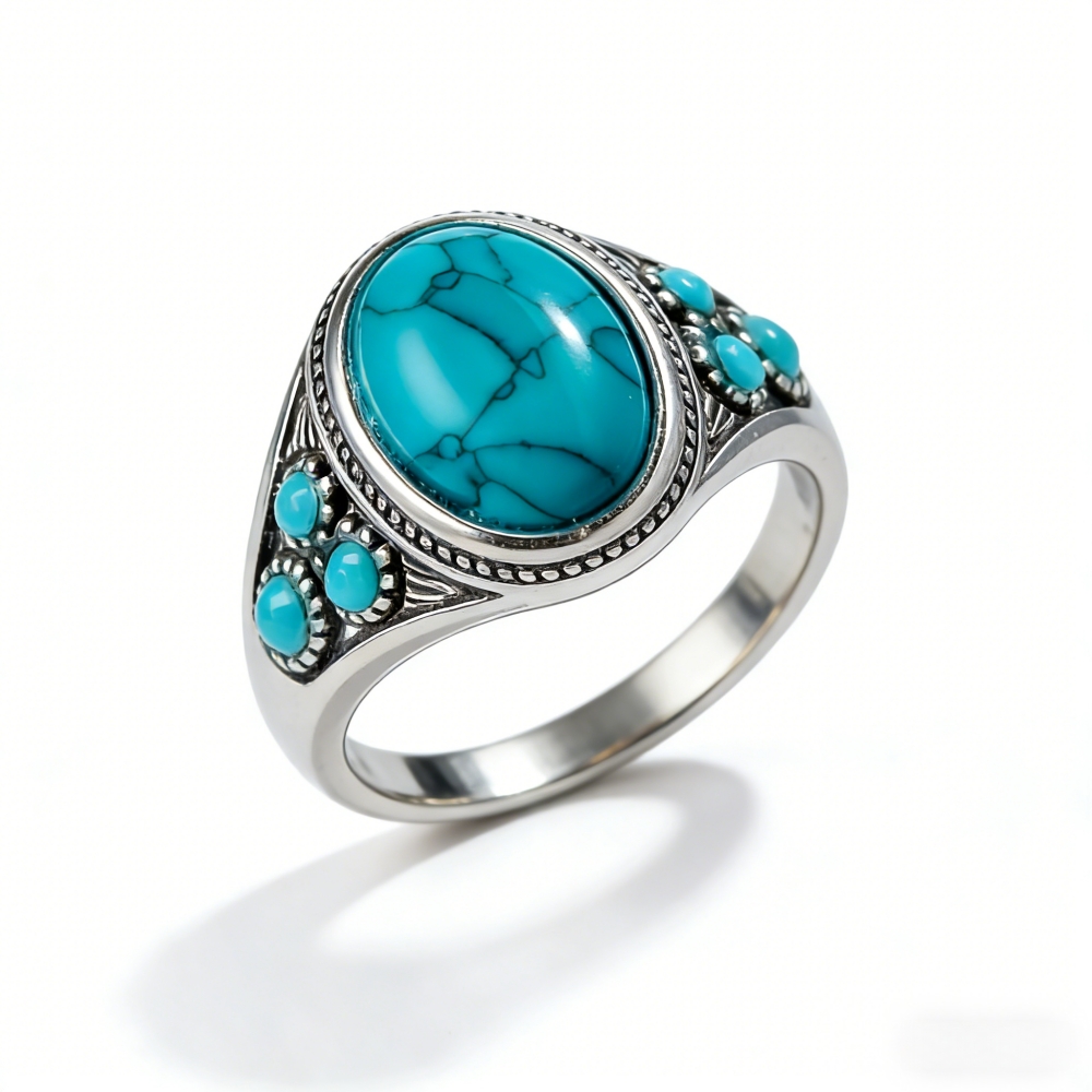 Ethnic Fashion Instagram - Anello Turchese di Tendenza Instagram, Design