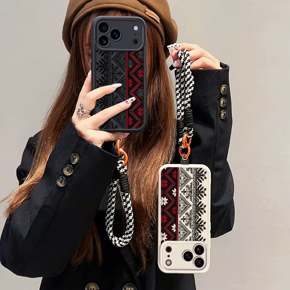 Ethnic Style - Custodia con Laccetto da Polso Stile