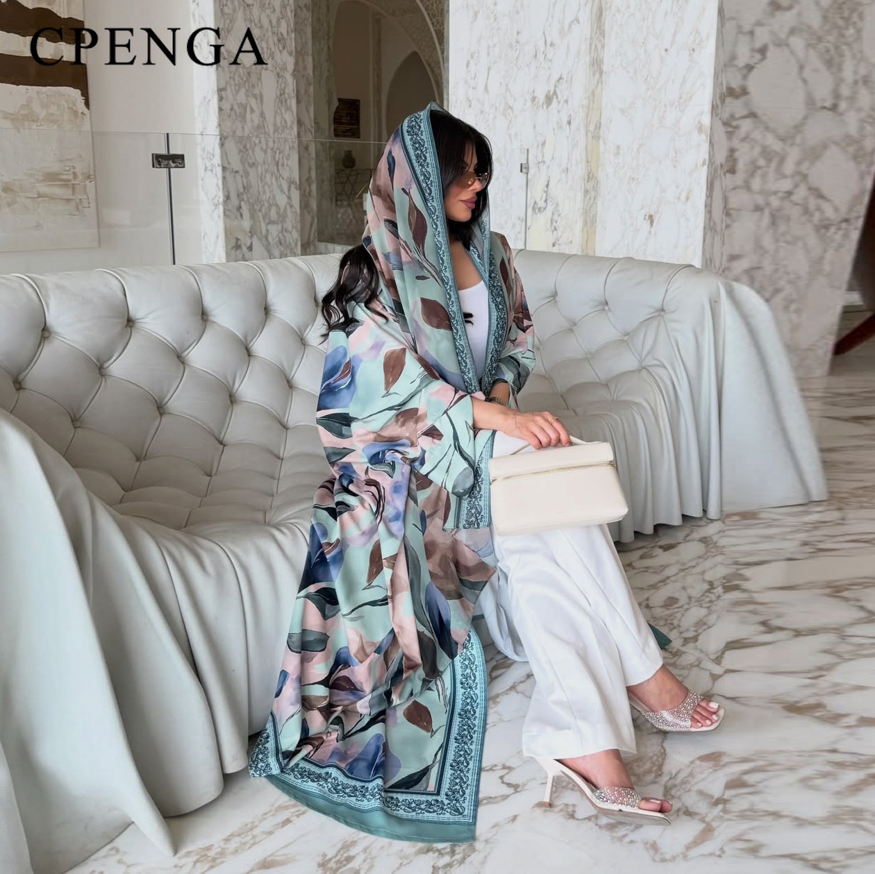 Abaya di Lusso Stile Dubai con - Abaya Modest Wear recensione e prezzo