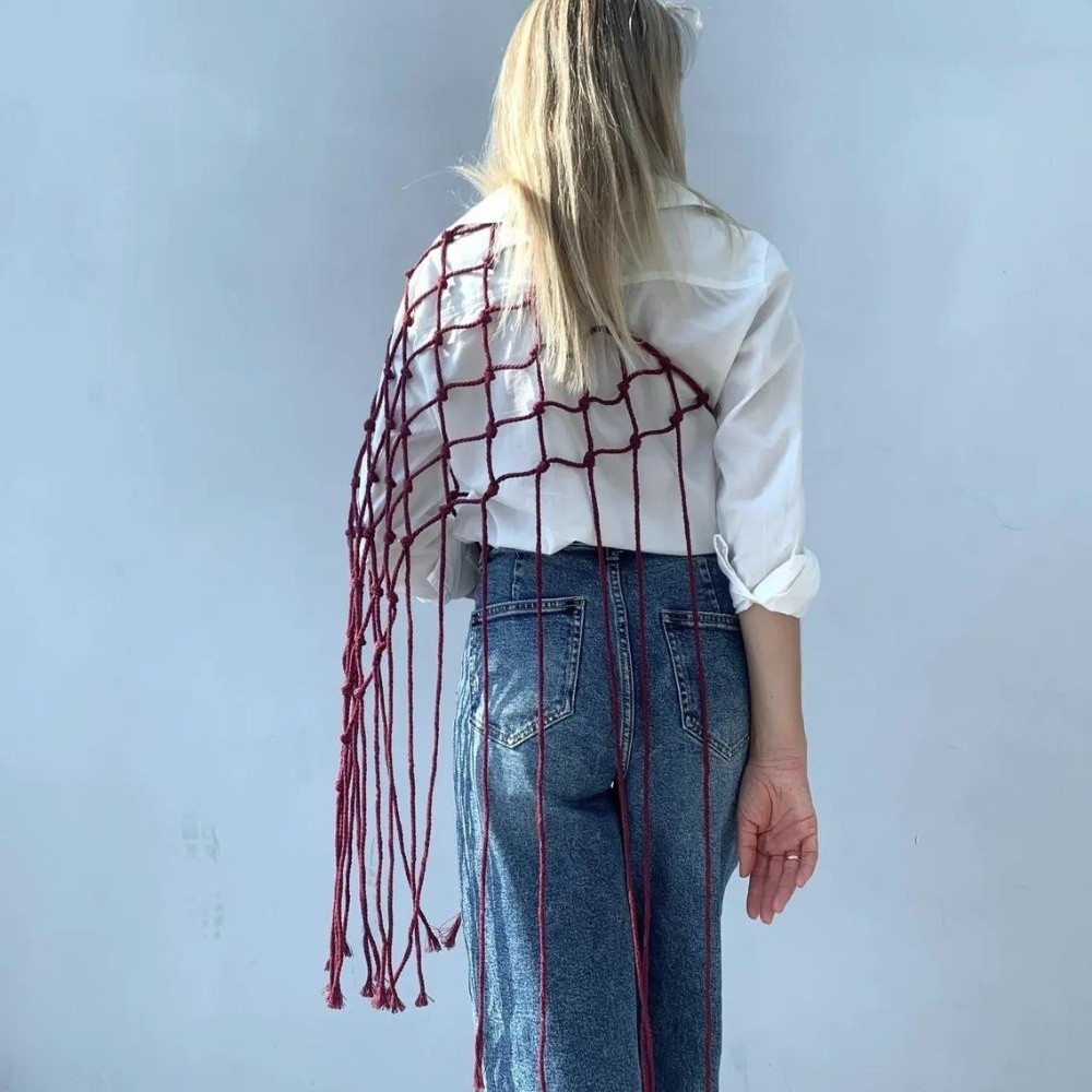 Sciarpa Bohemien con Frange a  - Ethnic Fashion Design recensione e prezzo